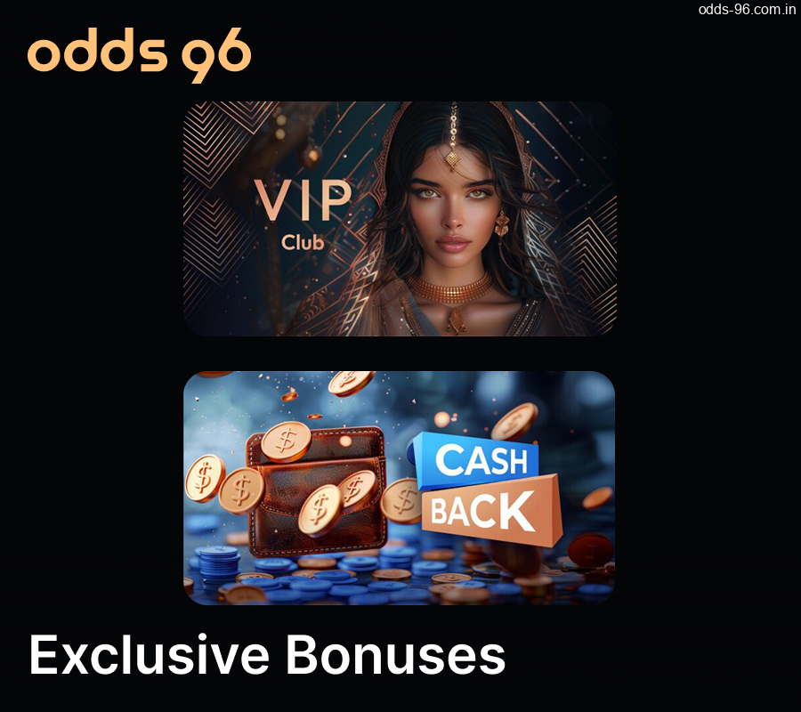 Exclusive bonuses in the Odds96 VIP Club
