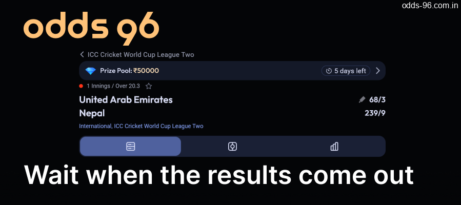 Check the Odds96 website for the results of the sporting event