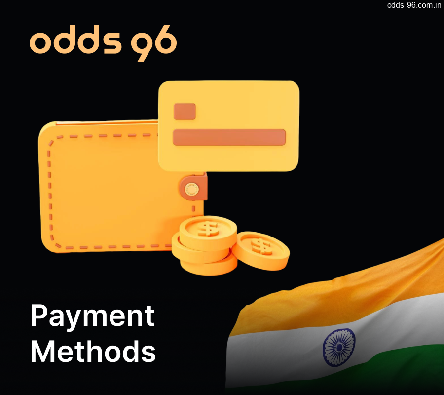 Deposit and withdrawal options at Odds96